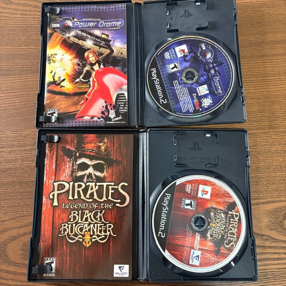 Sony PS2 Video Game Lot of 4 NTSC Excellent Desert Storm Minority Report Pirates